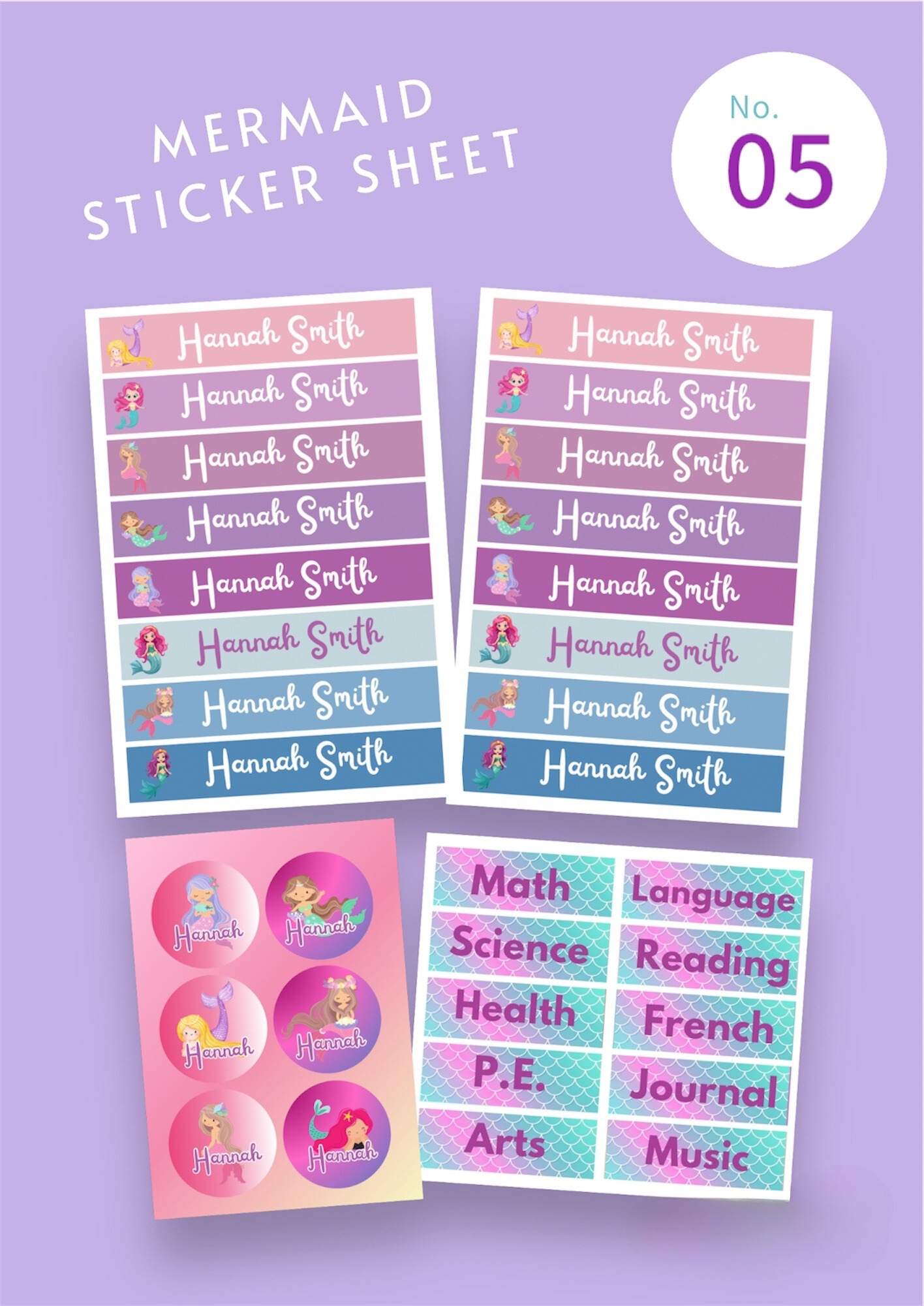 Name Label Stickers
