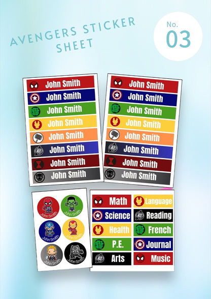 Name Label Stickers